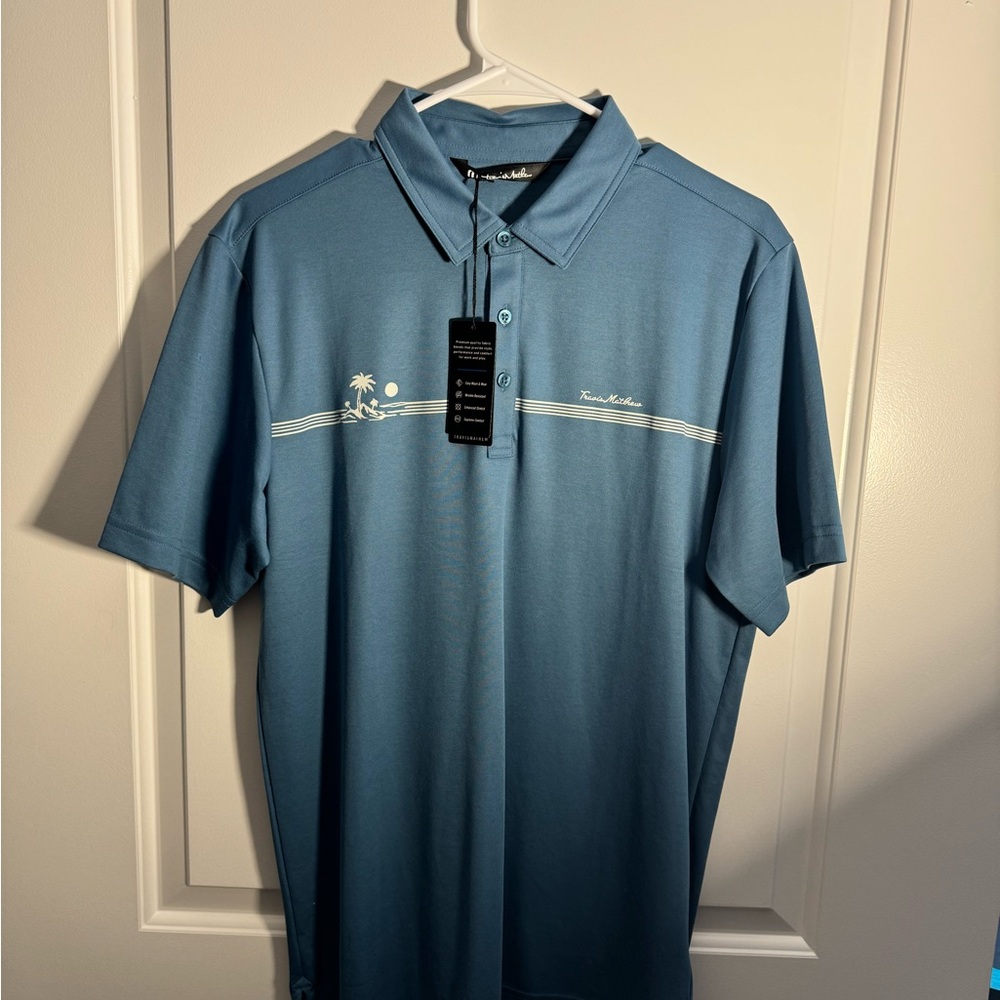 Travis Matthew Blue Golf Polo